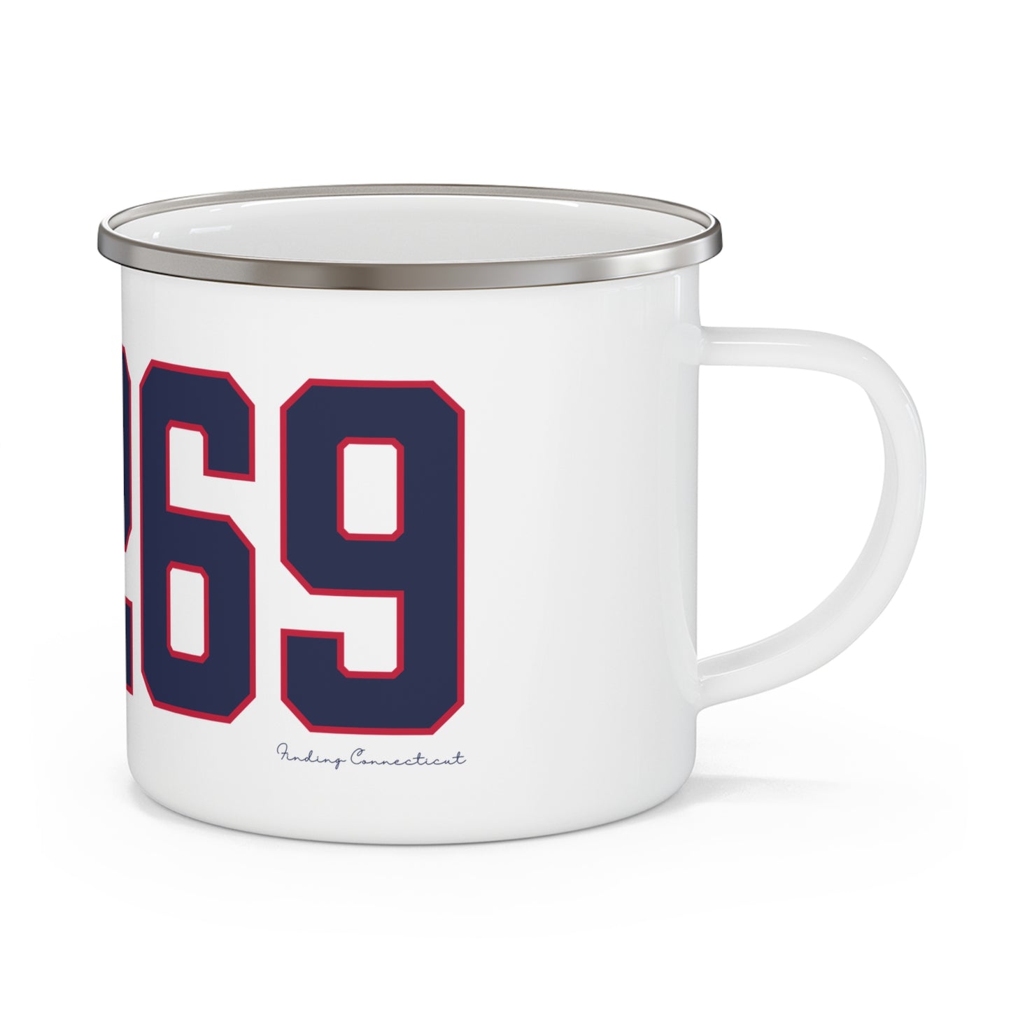 06269 Storrs Connecticut Zip Code Enamel Camping Mug
