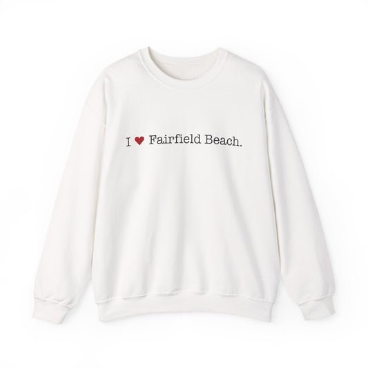I Heart Fairfield Beach. Unisex Heavy Blend™ Crewneck Sweatshirt