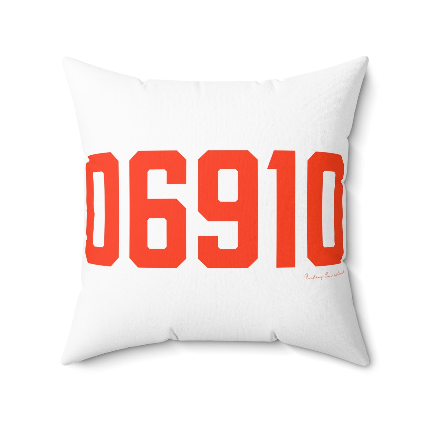 06910 Stamford Connecticut Zip Code Spun Polyester Square Pillow