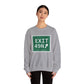 Vintage Exit 49N  Merritt Parkway Sign Unisex Heavy Blend™ Crewneck Sweatshirt