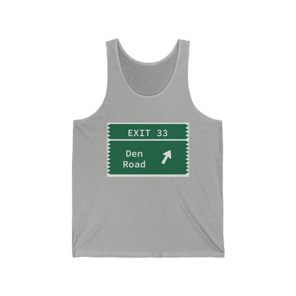 Vintage Merritt Parkway Exit 33 Sign Unisex Jersey Tank Top