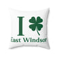 I Clover East Windsor Spun Polyester Square Pillow