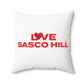 Love Sasco Hill Spun Polyester Square Pillow