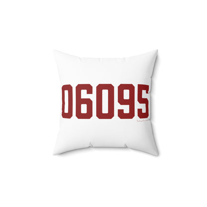 06095 Windsor Connecticut Zip Code Polyester Square Pillow