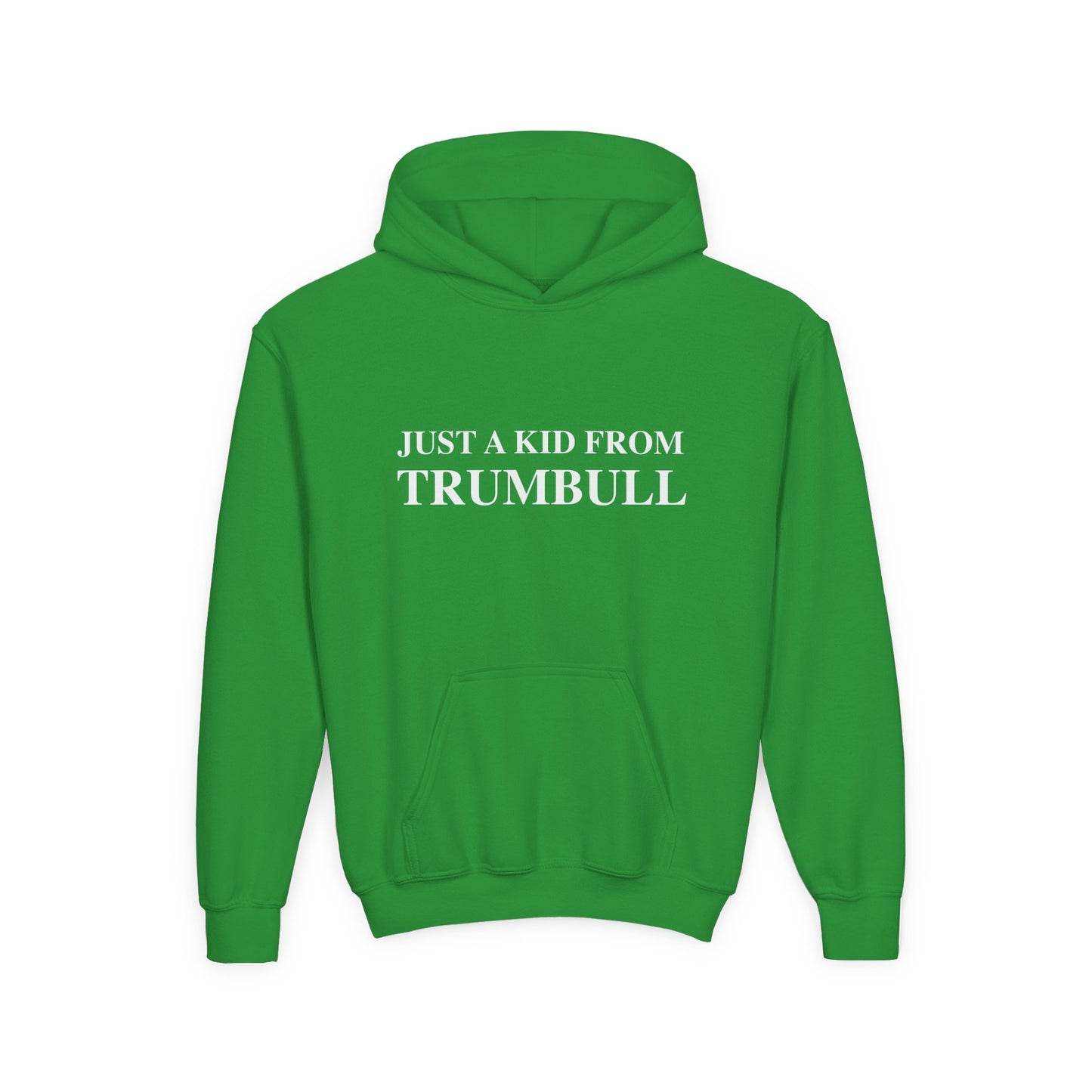 Just a kid from Trumbull  Youth Heavy Blend Hooded Sweatshirt