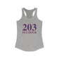 203 Seymour Red White & Blue Women's Ideal Racerback Tank Top