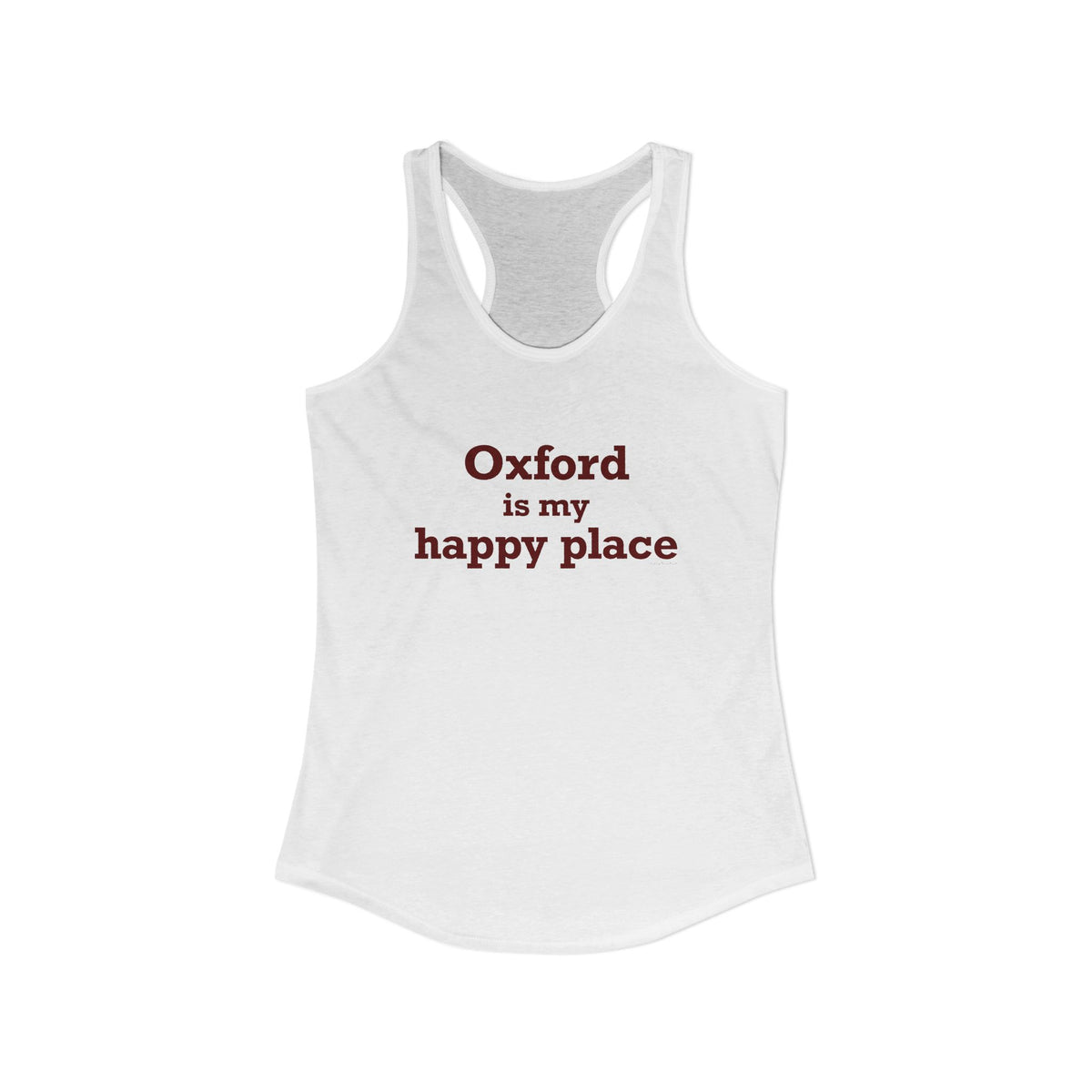 Oxford is My Happy Place Women's Ideal Racerback Tank Top