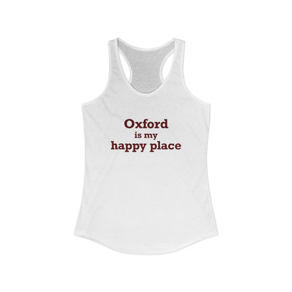 Oxford is My Happy Place Women's Ideal Racerback Tank Top