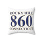 Rocky Hill 860 Connecticut Polyester Square Pillow