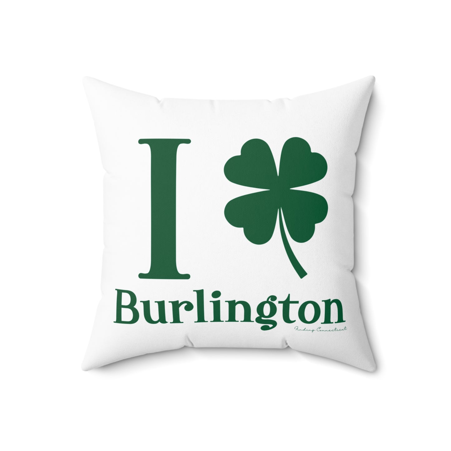 I Clover Burlington Spun Polyester Square Pillow