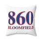 860 Bloomfield Red, White & Blue Spun Polyester Square Pillow