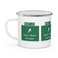 Vintage WCP Exit 67 Sign Enamel Camping Mug