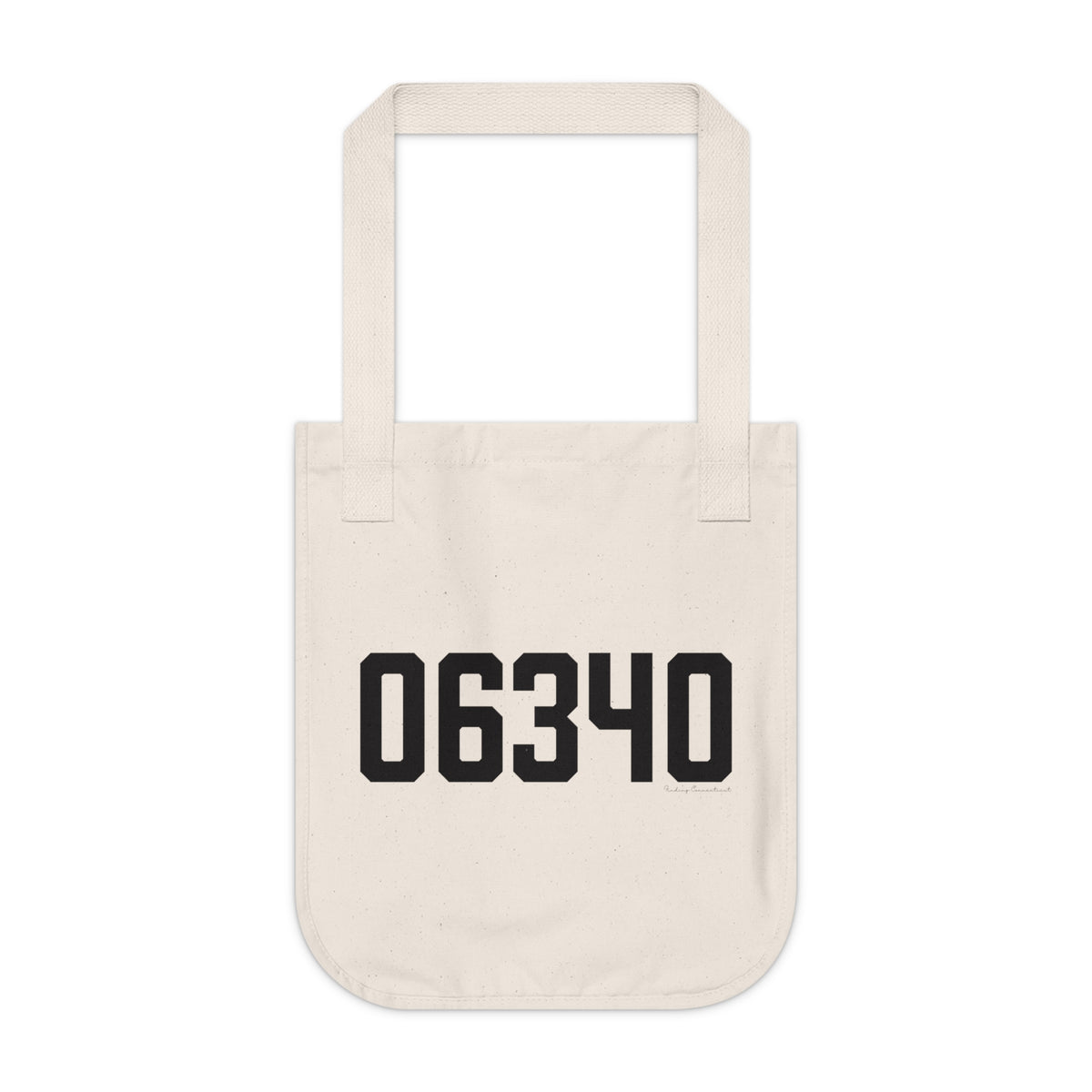 06340 Groton Connecticut Zip Code Organic Canvas Tote Bag