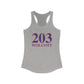 203 Wolcott Red White & Blue Women's Ideal Racerback Tank Top
