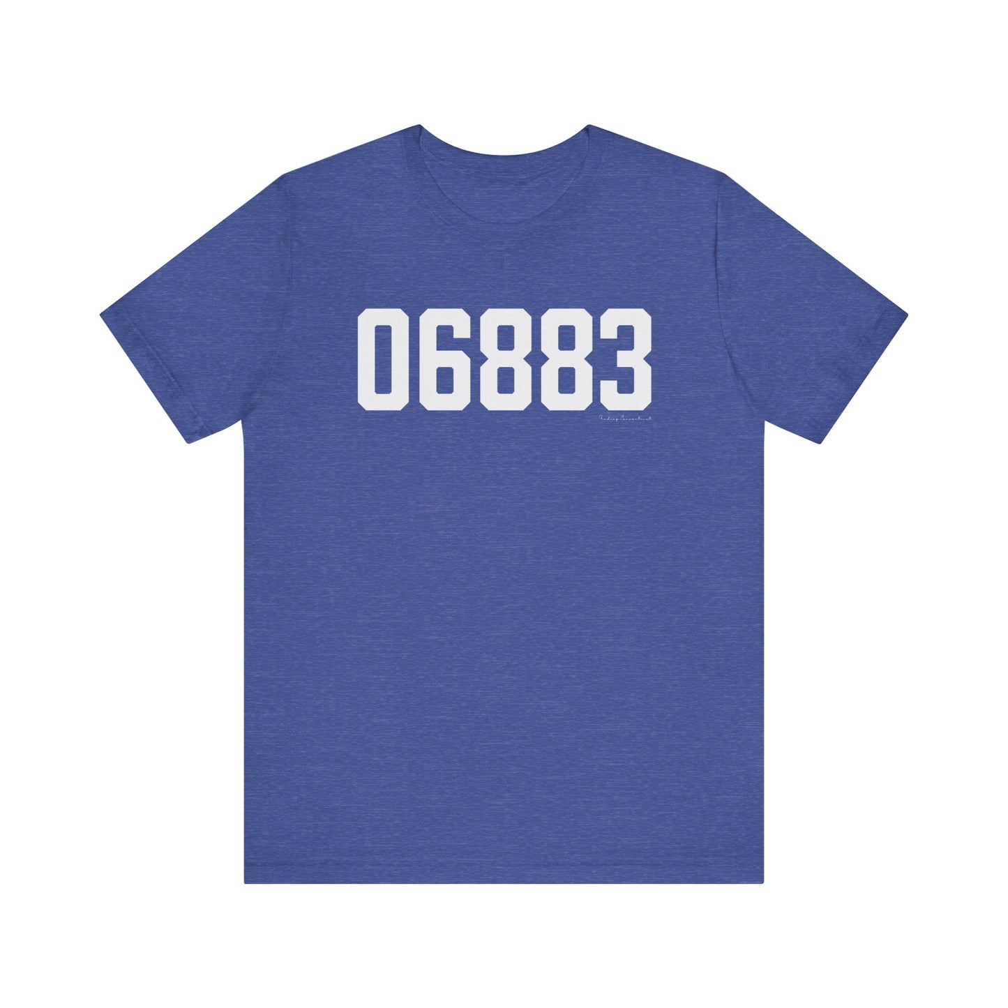 06883 Weston CT Zip Code Unisex Jersey Short Sleeve T-Shirt