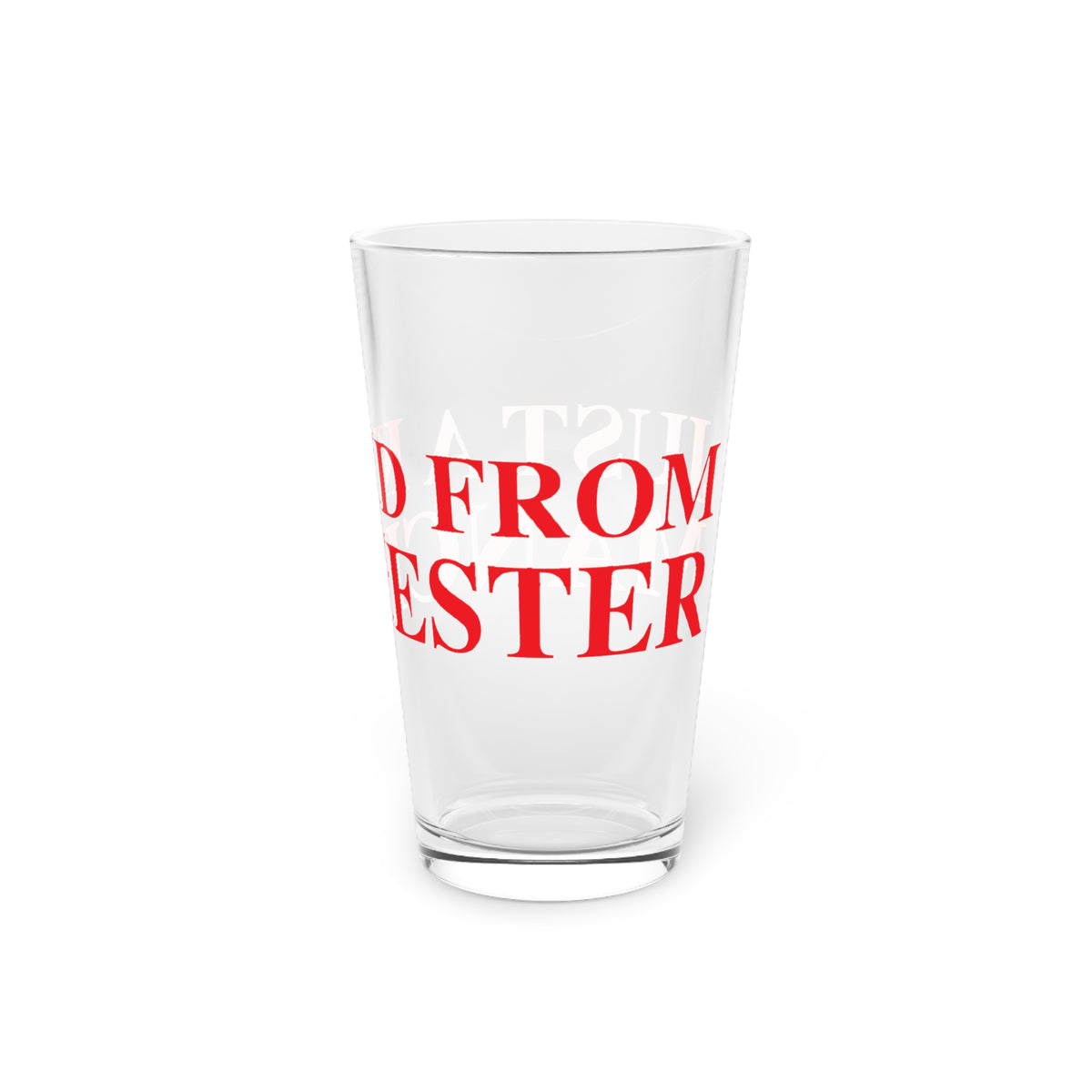 Just a kid from Manchester Pint Glass, 16oz