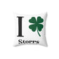 I Clover Storrs Spun Polyester Square Pillow
