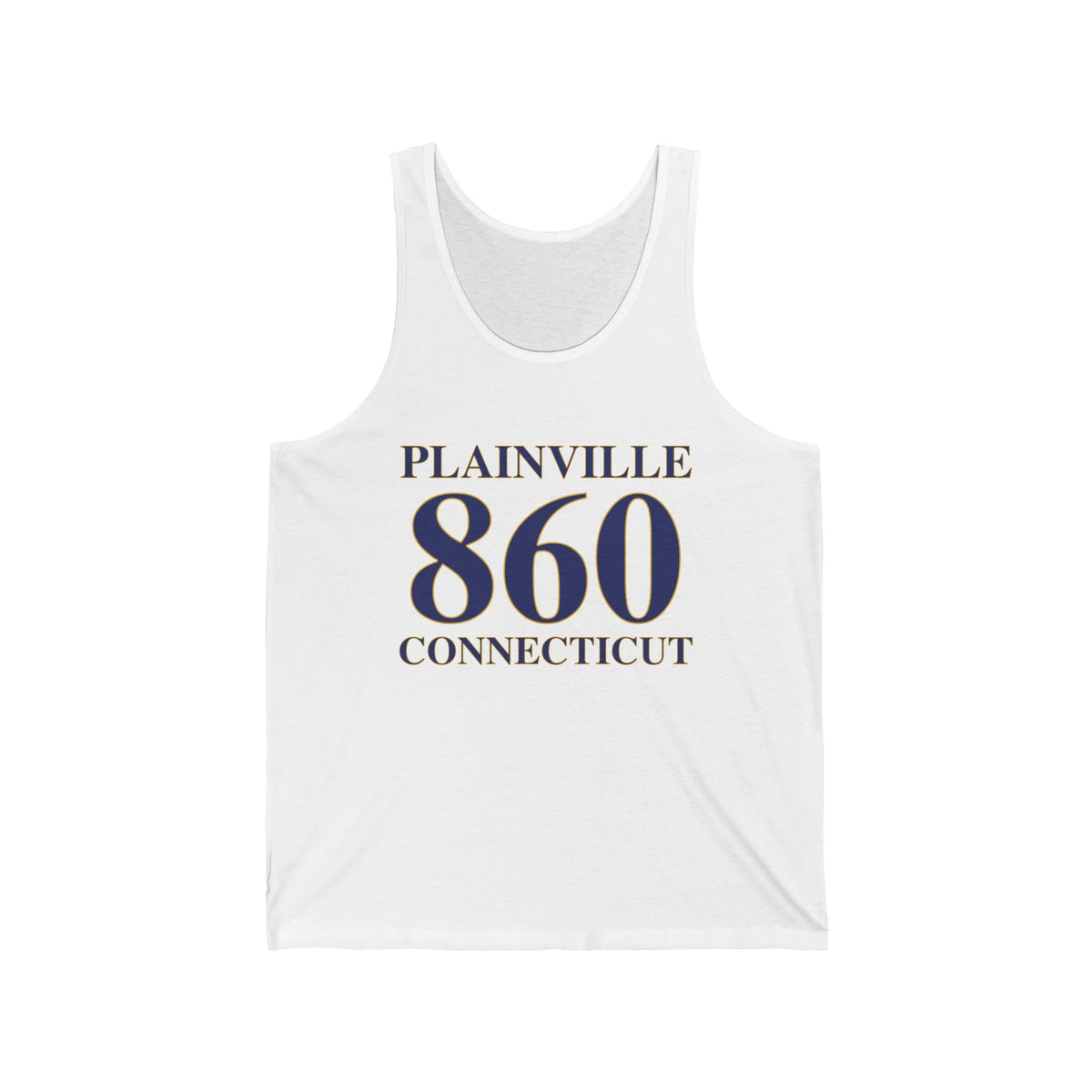 Plainville 860 Connecticut Unisex Jersey Tank Top