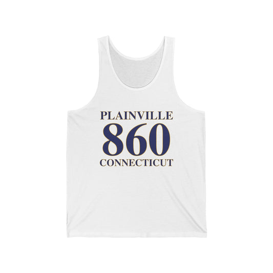 Plainville 860 Connecticut Unisex Jersey Tank Top
