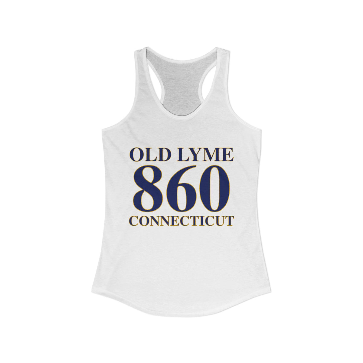 Old Lyme 860 Connecticut Women's Ideal Racerback Tank Top