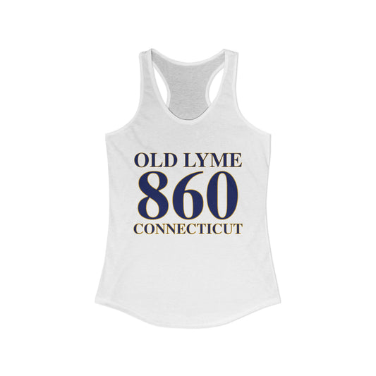 Old Lyme 860 Connecticut Women's Ideal Racerback Tank Top
