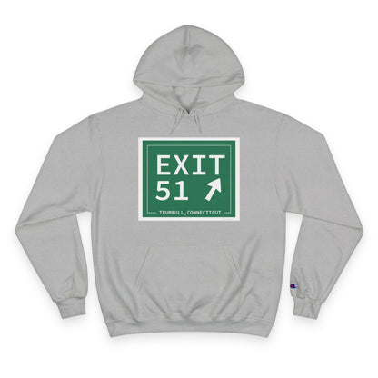Vintage Exit 51  Merritt Parkway Sign Champion Hoodie