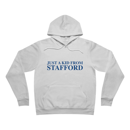Just a kid from Stafford Unisex Sponge Fleece Pullover Hoodie