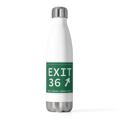 Vintage Exit 36 Merritt Parkway Sign 20oz Insulated Bottle