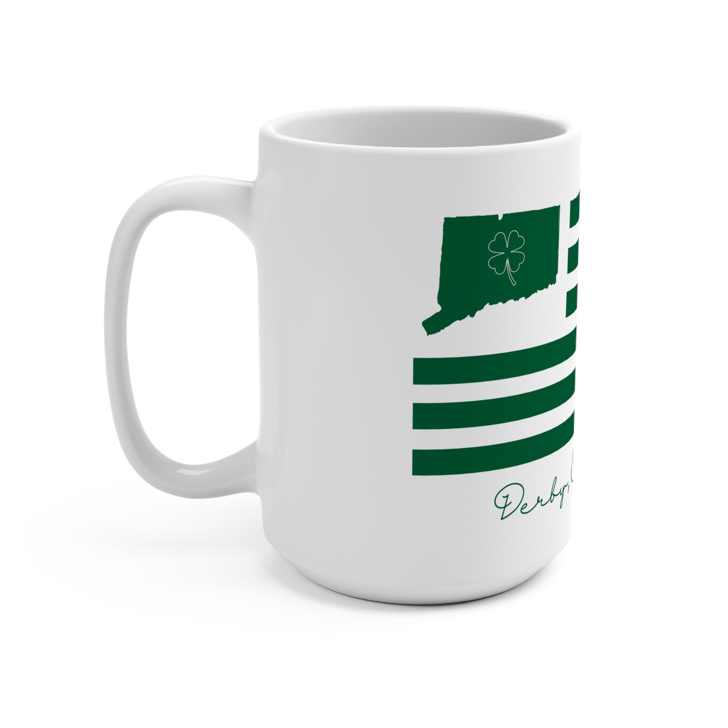 Derby Connecticut St. Patrick’s Day Flag Mug 15oz