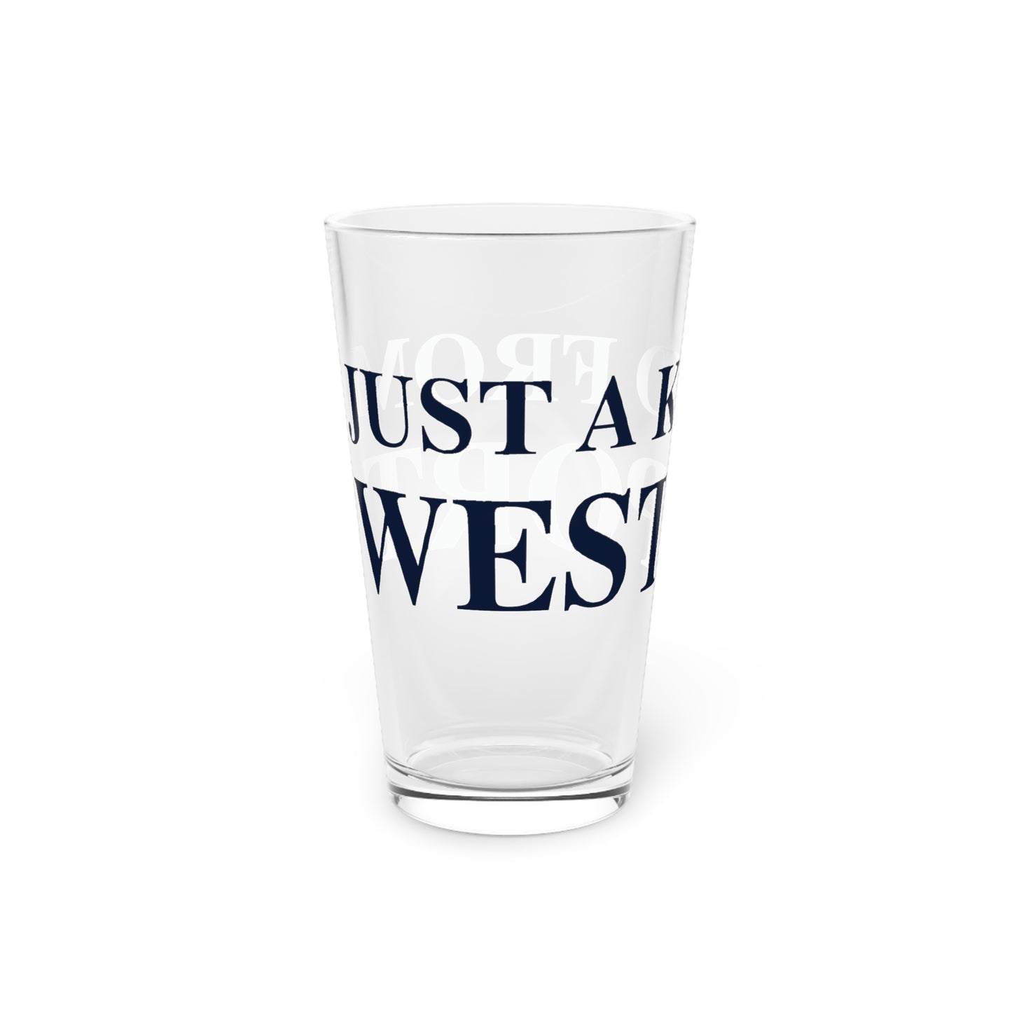 Just a kid from Westport Pint Glass, 16oz