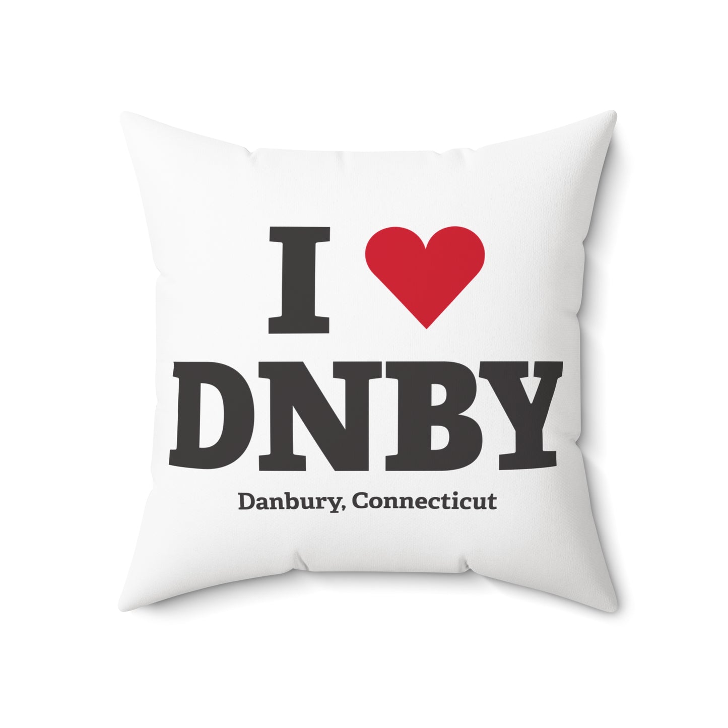 I Heart DNBY Spun Polyester Square Pillow