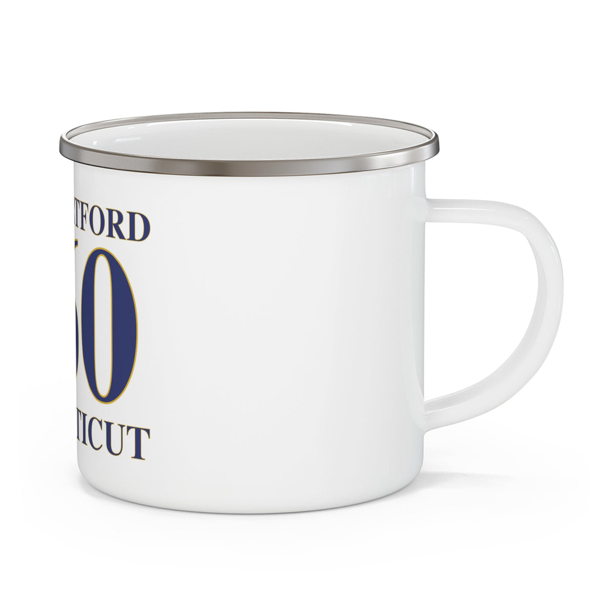 New Hartford 860 Connecticut Enamel Camping Mug