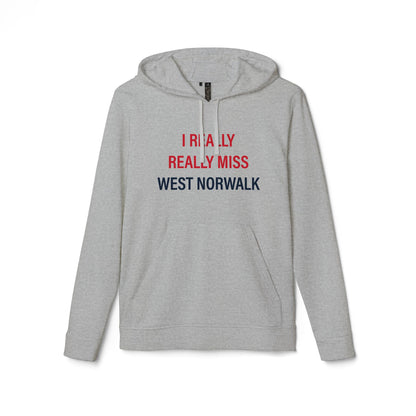 I Really Really Miss  West Norwalk adidas Unisex Fleece Hoodie