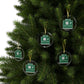 Vintage WCP Exit 63 Sign Glass Ornaments
