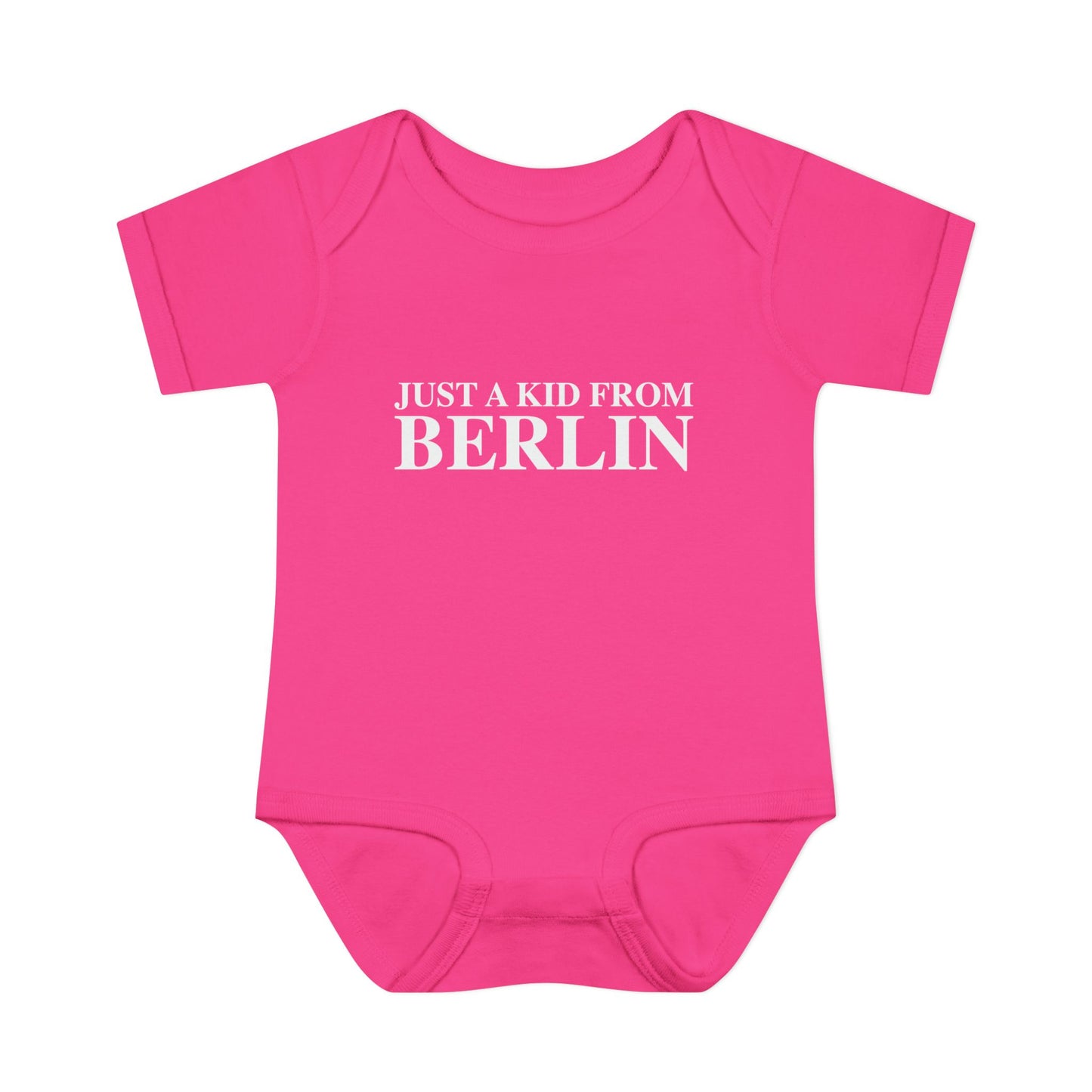 Just a kid from Berlin Infant Baby Rib Bodysuit