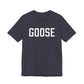 Goose Zip Code White & Black Unisex Jersey Short Sleeve T-Shirt