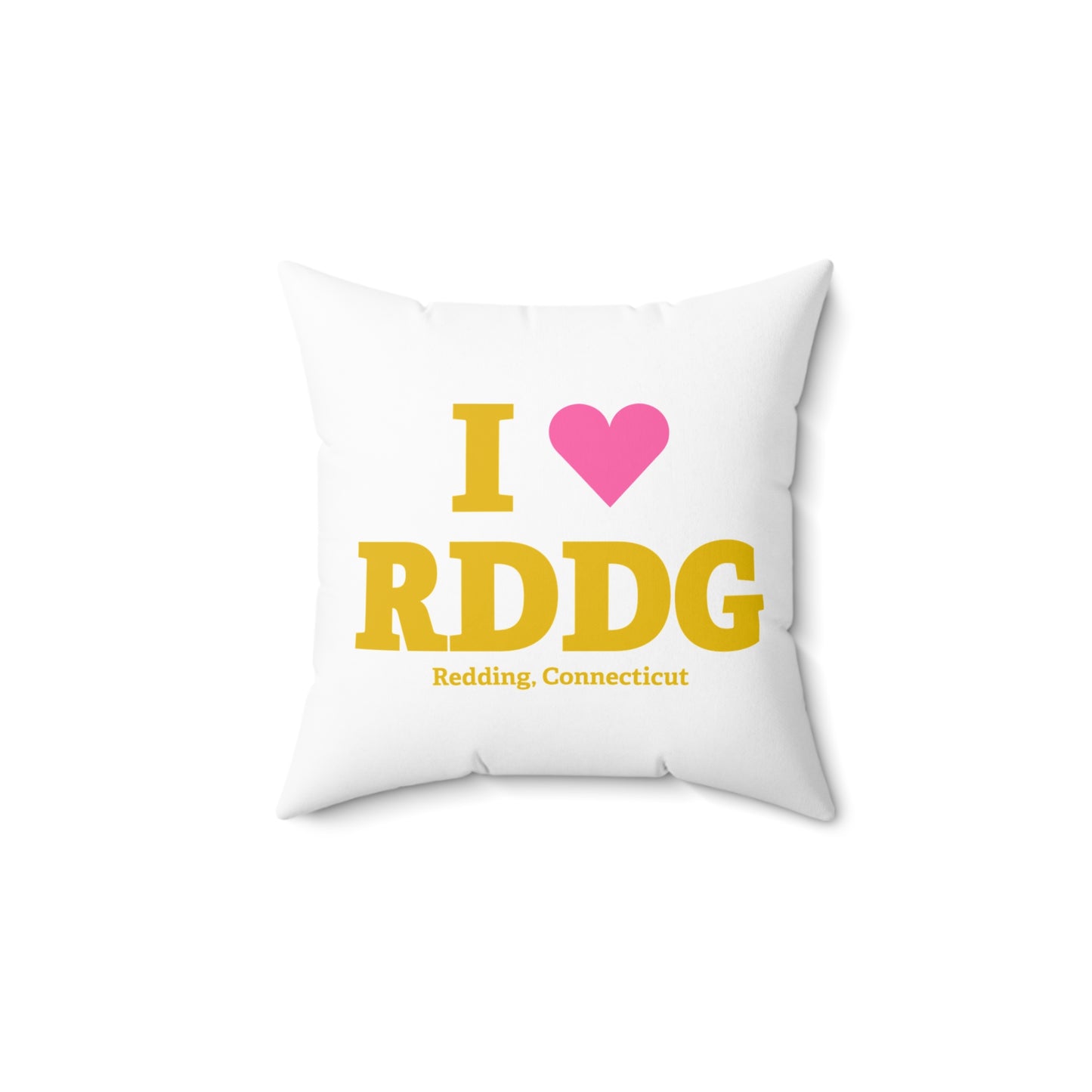 I Heart RDDG Spun Polyester Square Pillow