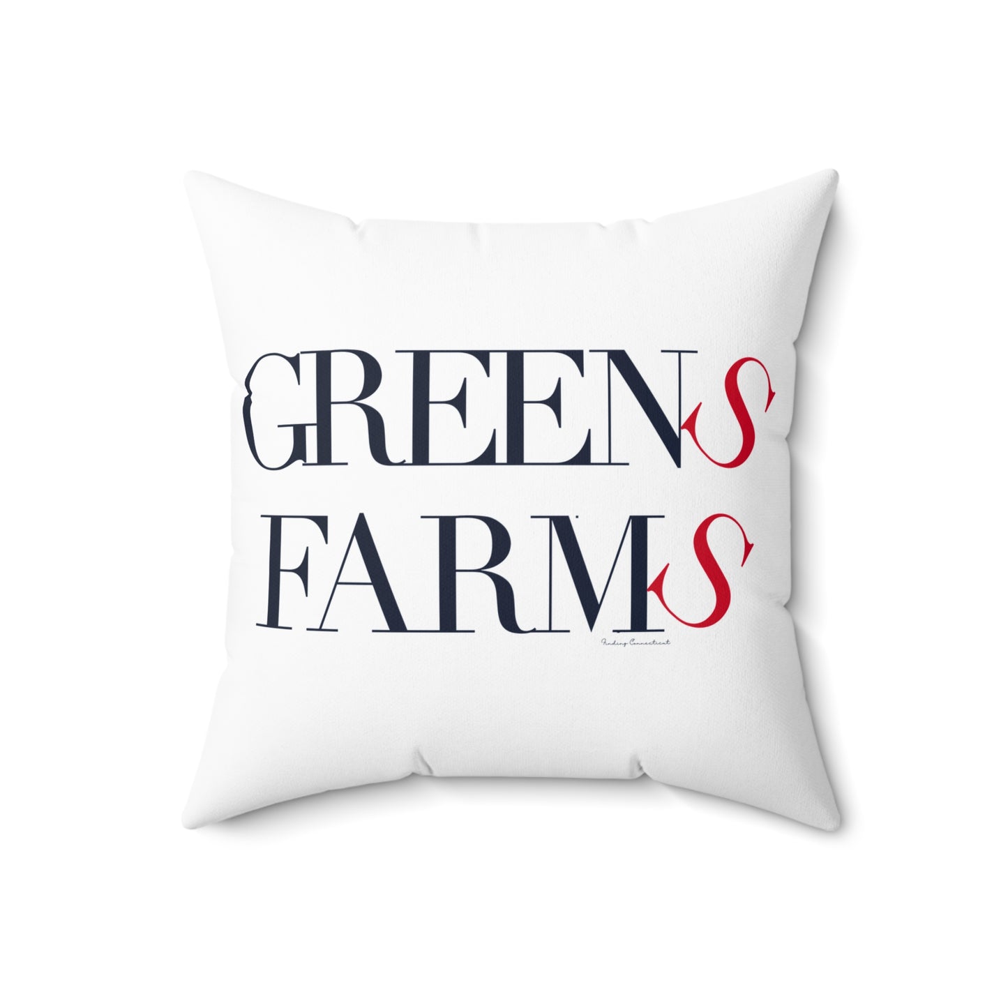 41 Tilt Greens Farms Spun Polyester Square Pillow