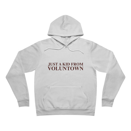 Just a kid from Voluntown Unisex Sponge Fleece Pullover Hoodie