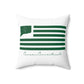 Canaan Connecticut St. Patrick’s Day Flag Spun Polyester Square Pillow