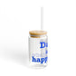 Darien Is My Happy Place Sipper Glass, 16oz