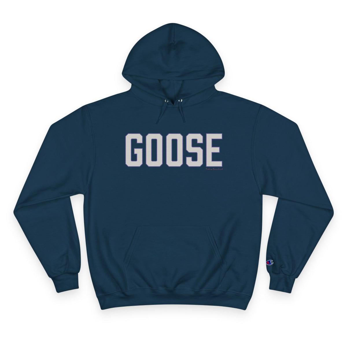 Goose Zip Code Gray & Purple Champion Hoodie