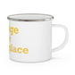Orange is My Happy Place Enamel Camping Mug