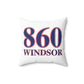 860 Windsor Red, White & Blue Spun Polyester Square Pillow