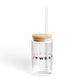 West Norwalk Vision Glass Can with Straw and Lid, 16oz