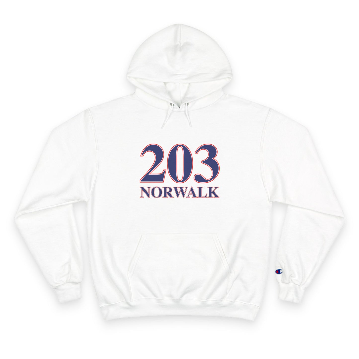 203 Norwalk Red White & Blue Champion Hoodie
