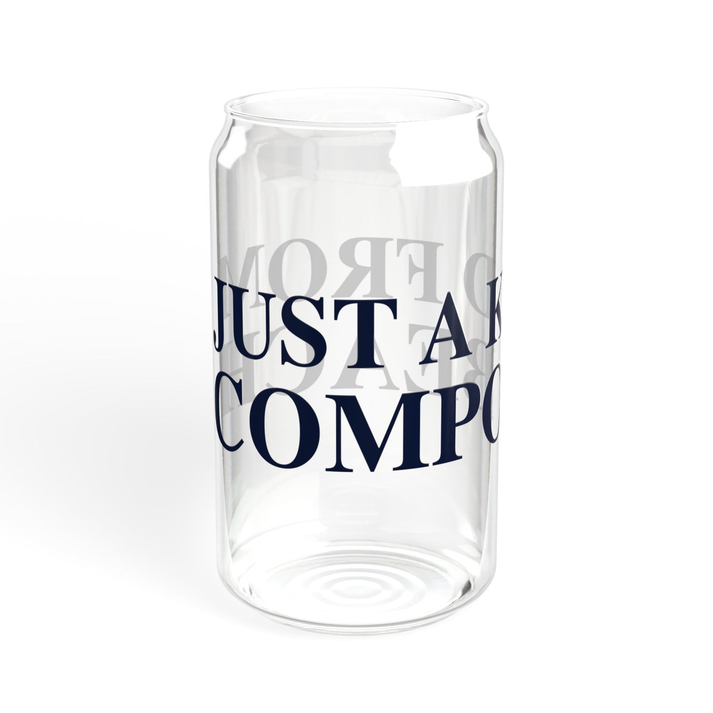 Just a kid from Compo Beach Sipper Glass, 16oz