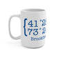 Brookfield Coordinates Mug 15oz