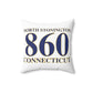 North Stonington 860 Connecticut Spun Polyester Square Pillow