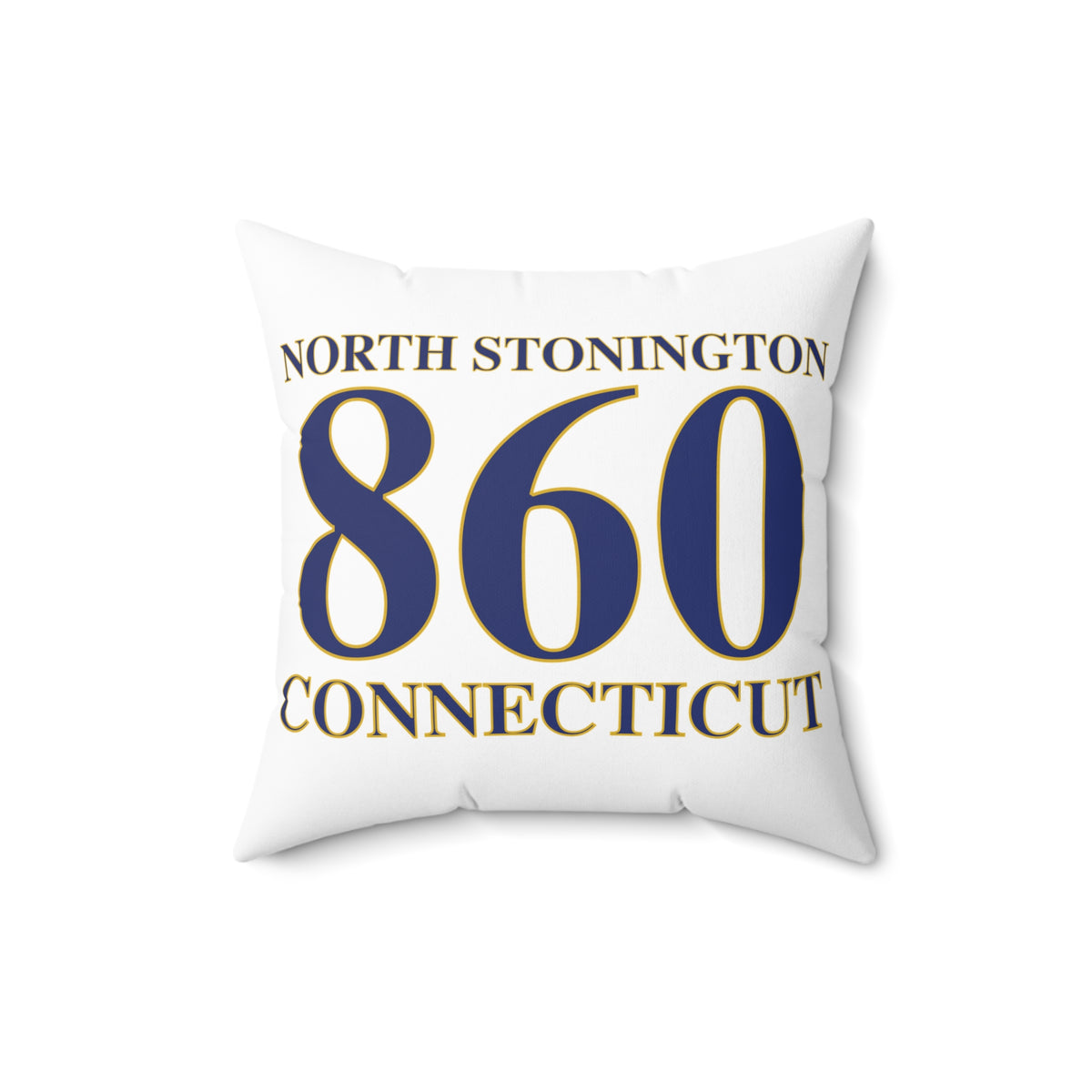North Stonington 860 Connecticut Spun Polyester Square Pillow
